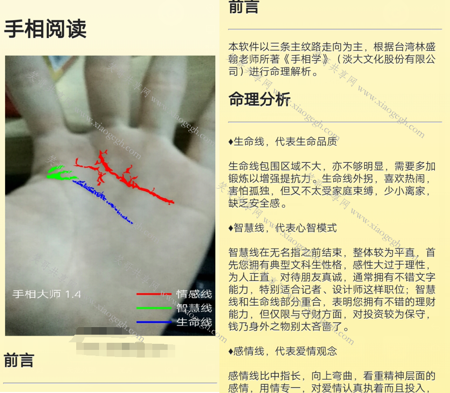 手相阅读